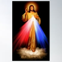 The Divine Mercy, Jesus I Trust In You, Saint Faustina, Divine Mercy Poster Wall Art, Modern Wall Decor For Living Room Bedroom, 16x24 UNFRAMED