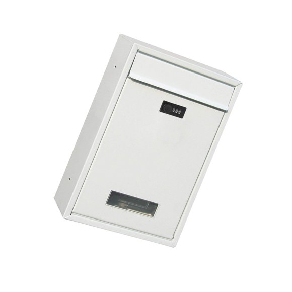 Vintage Metal Wall Big Entrance Combination Lock Office Information Protection Space-saving Combination Lock Mailbox Bulk Mail Made Mounted Mailbox Black White