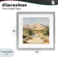 thumbnail image 4 of Stupell Industries Southwestern Beige Desert Mountain Stream Gray Framed Print Under Glass, 13 x 13, by Petals Prints Design, 4 of 8