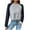 Gray, variant on Drses Womens Raglan Shirt Cropped Long Sleeve Ribbed Crop Top Tshirt for Teen Girls
