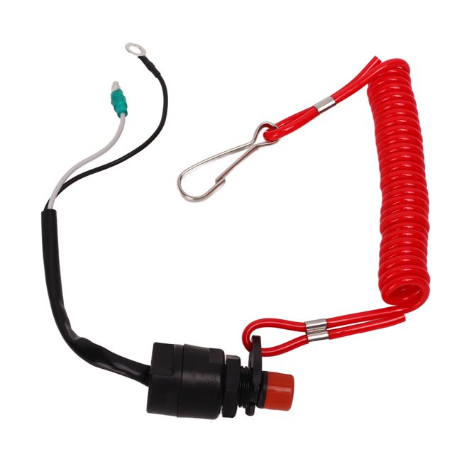 Emergency Flameout Switch, Waterproof Flexible Marine Outboard Engine Stop Switch Hard To Damage 6E0-82575-00 Compact For T6 For T5