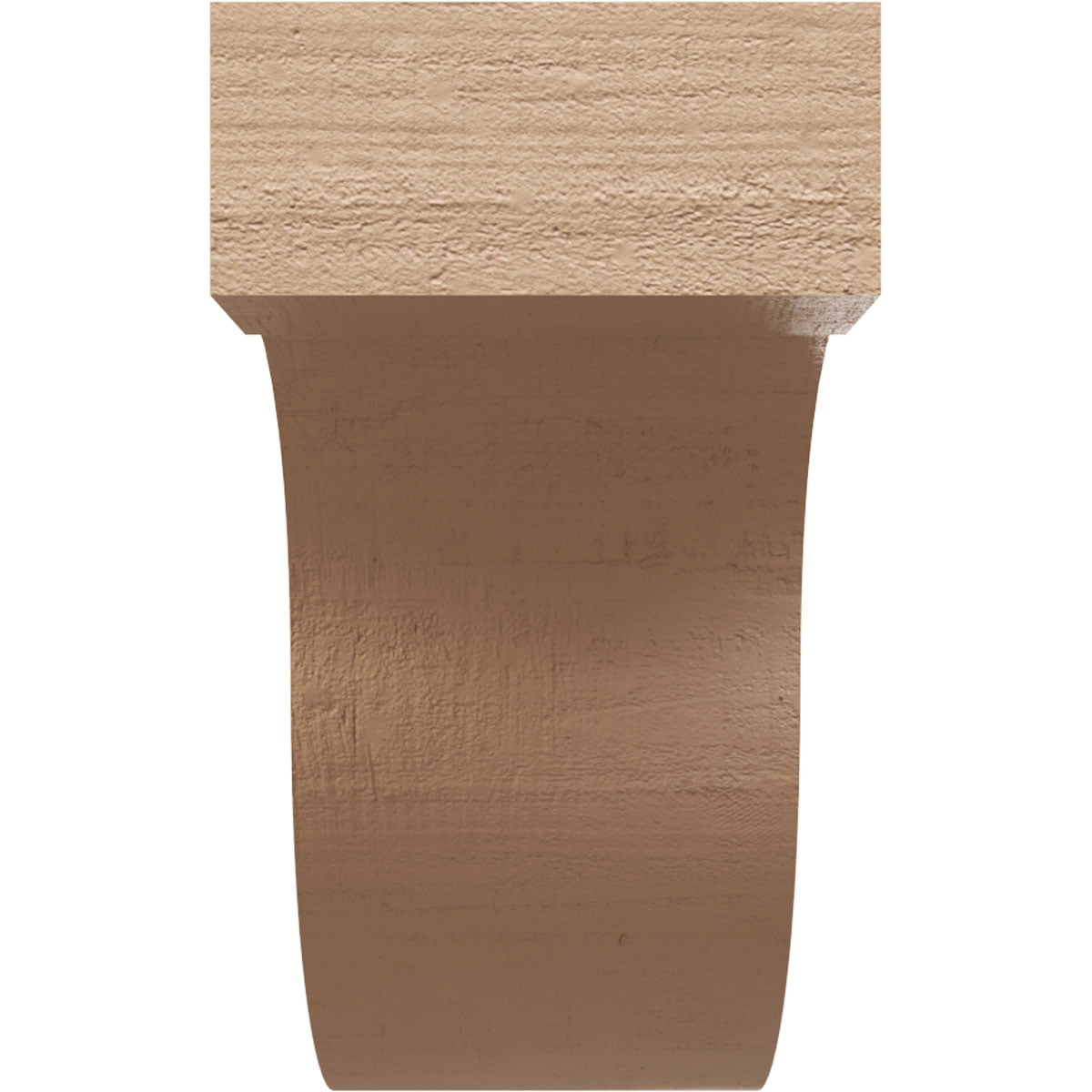 8"W x 24"D x 16"H Classic Del Monte Rough Cedar Woodgrain TimberThane Corbel, Primed Tan