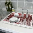 thumbnail image 6 of Christmas Dish Drying Mats for Kitchen Counter 16x18 Inch Merry Christmas Happy New Year Snowflake Microfiber Drying Mat Kitchen Accessories Fast Dry Dishes Pad Dish Rack Drainer Mat for Coffee Bar, 6 of 6