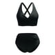 thumbnail image 3 of Traje de baño de 2 piezas para mujer, trajes de baño para mujer, conjunto de traje de baño de estilo dividido estampado cómodo y moderno para mujer, 3 of 3