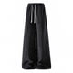 thumbnail image 1 of Ceisia Men Solid Color Corduroy Drawstring Pants Elastic Waist Tapered Leg Gift Trousers, 1 of 6