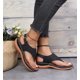 thumbnail image 2 of Sandalias de cuña para mujer Estilo romano Hebilla de una palabra ShoesBlack43, 2 of 4