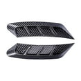 thumbnail image 2 of jiaping 2 Pieces Car Headlight Eyebrow s Eyebrow Cover Decoration for Automotive A Carbon Fiber Black, 2 of 9