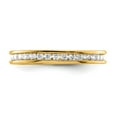 thumbnail image 5 of Auriga 14k Yellow Gold Polished Size 9 Channel-set 1/2 carat Diamond Complete Eternity Band for Women, 5 of 6