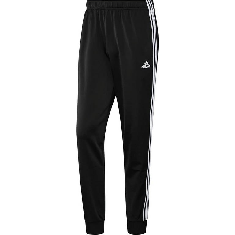 adidas Men s Essentials 3 Stripes Tricot Jogger Pants Large Black