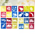 thumbnail image 2 of Shisuyan Modèle de Peinture Rouge PP 24 Pcs 6.3x5.9x1.2in, 2 of 8