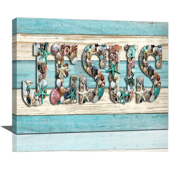 Sea Turtle Bathroom Wall Art Teal Sea Turtle Pictures Wall Decor Funny Sea Turtle in Bathtub Canvas Painting Print Artworks Coastal Beach Themed Ocean Animal Nautical Bathroom Decor Framed 12"x16"