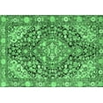 thumbnail image 1 of Ahgly Company Indoor Rectangle Medallion Emerald Green Traditional Area Rugs, 8' x 10', 1 of 4