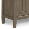 thumbnail image 4 of Simpli Home Lev SOLID WOOD 32 inch Wide Contemporary Low Storage Cabinet in Smoky Brown, 4 of 13