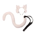 thumbnail image 2 of Paquete de 2 diademas con de gato de imitación, conjunto de co de felpa, disfraz de Carnaval y Halloween para mujer, do de Rosa Macarena Traje de juego de cosplay, 2 of 7