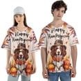 thumbnail image 4 of Happy Thanksgiving Brittany Spaniel Welcome Thankful Fall Autumn Pumpkin All Over Print 3D Baseball Shirt Brittany Dog Lover Gifts Idea Softball Sport - 02021, 4 of 6