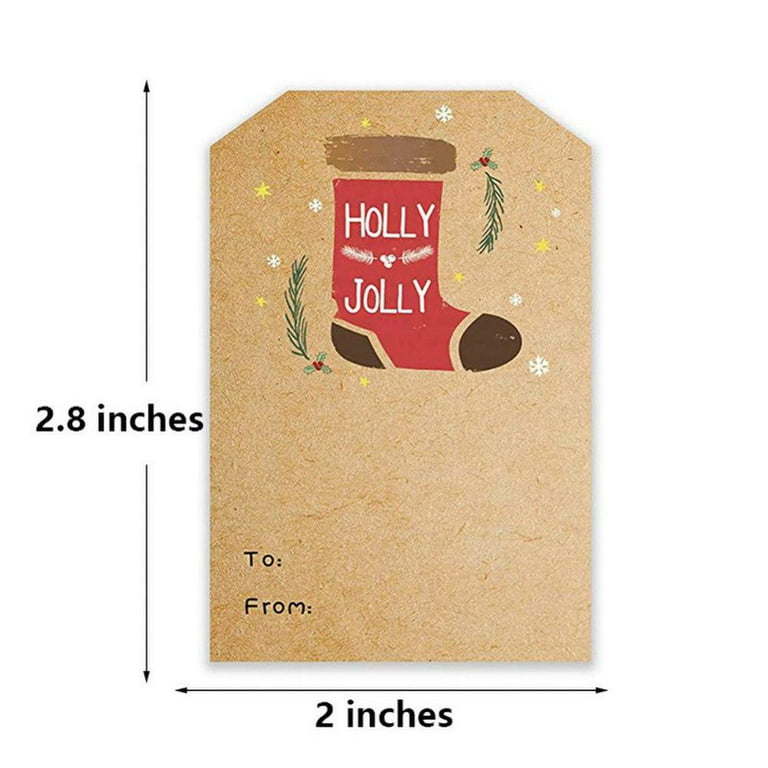 Festive Christmas Gift Tags for Presents and Stockings