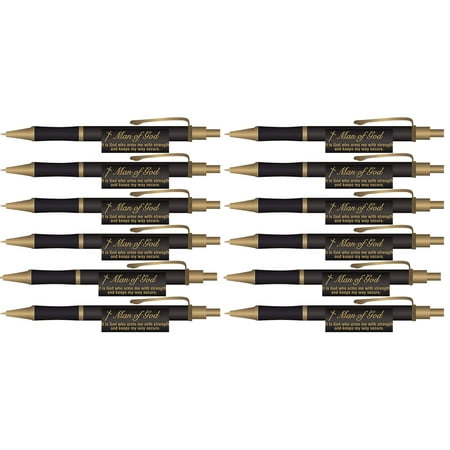 - Man of God Christian Executive Pens Set of 12 Retreat Gifts