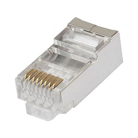 UPC: 0844660073017 | Monoprice 107301 CAT-6 RJ-45 Shielded Stranded Connector White