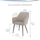 thumbnail image 5 of Set de 2 sillas velvet modernas para comedor marca Gravita, 5 of 7