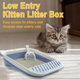 Kitten Training Litter Box, Collapsible Low Entry Kitten Litter Box ...
