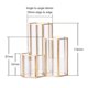 thumbnail image 2 of Glass Gold Pen Holder Hexagon Shaped Organizer for Desk Pens Rulers Makeup Brush Storage Combination for Case Container, 2 of 4