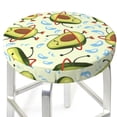 thumbnail image 3 of Fotbe Avocado Doing Sport Stool Covers Round,Waterproof Round Bar Stool Covers Bar Chair Covers Washable Stool Cushion Slipcover for 12-14 Inch Chair-13 inch, 3 of 7