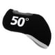 thumbnail image 1 of Funda protectora para cabeza de putter de hierro de lujo para palos de golf deportivos, de 48 degree a 60 degree 50 grados negro, 1 of 8