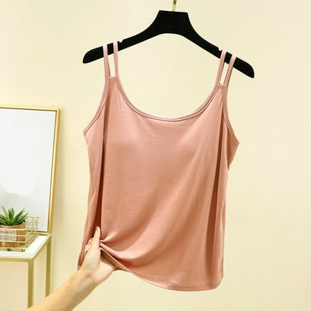 Qhnvtd Lace Bodysuit Yellow Shirts For Girls 4th Of July Plus Size Tops For Women Women s Casual And Fashionable Summer Solid Color Outerwear Sleeveless Top Pink