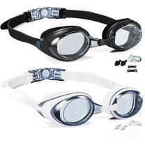 GPED Swim Goggles, Pack of 2 Swimming Goggles Anti-Fog Anti-UV Wide View No Leaking Full Protection Adult Men Women Youth