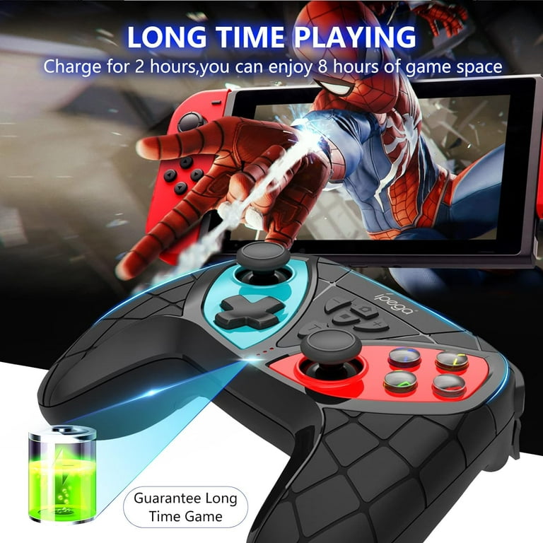 Wireless Game Pro Controller for Switch/Switch Lite/Switch OLED with Turbo  Function, Six-Axis Motion Control, Support Android/Win/PS3 (Black)