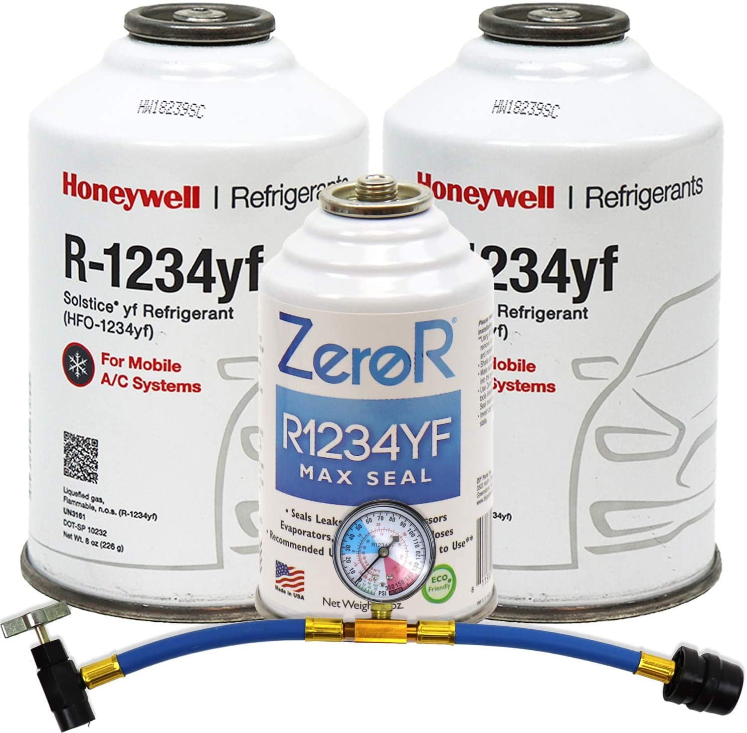 ZeroR R1234YF UV Dye Leak Detector 1 Cans Auto Parts & Accessories