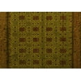 thumbnail image 1 of Ahgly Company Indoor Rectangle Abstract Yellow Modern Area Rugs, 5' x 7', 1 of 4