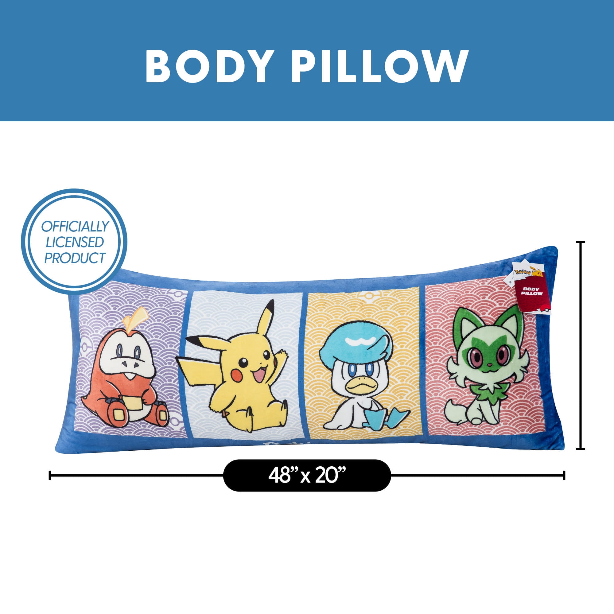 Pokemon Wagara Wow 20x48 Body Pillow
