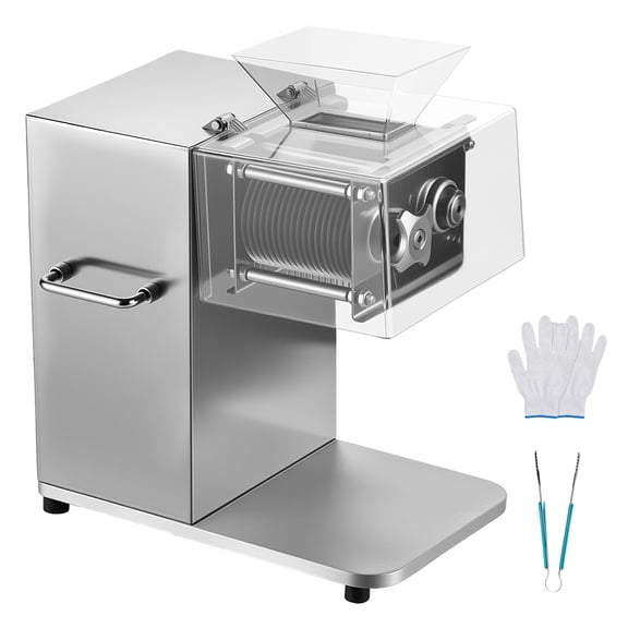 KFFKFF Electric Meat Cutting Machine, 850W Commercial Food Slicer with 5mm Stainless Steel Blade, Designed for Boneless Meat and Soft Vegetables, Ideal for Kitchens, Restaurants, and Supermarkets