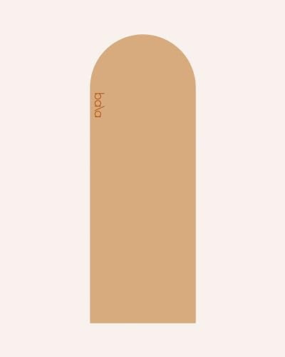 Bala Yoga Mat for Home Gym, 8mm (Sand) - Non Slip Exercise Mat for Home Workout