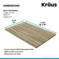 thumbnail image 7 of KRAUS Workstation Kitchen Sink Wood Grain Composite Cutting Board, 7 of 7