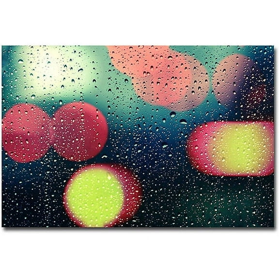 Trademark Fine Art "Rain and the City" Canvas Art by Beata Czyzowska Young