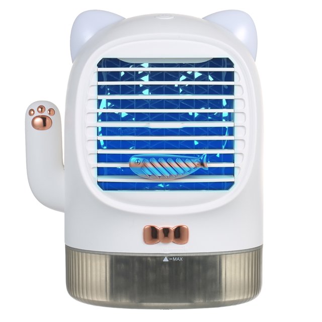 Ventilador de aire acondicionado portátil KKmoon recargable por USB silencioso con Luz UV