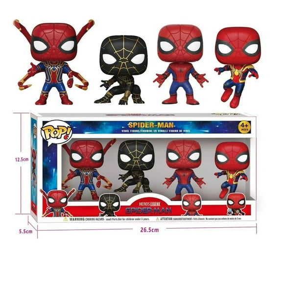 Paquete de 4 Funkos Funko Spiderman No Way Home