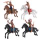 thumbnail image 1 of EeaseMX 4 piezas de modelo de caballo indio, juguete de simulación, adorno (estilo mixto), 1 of 8