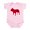 Petal Pink, variant on CafePress - French Bulldog Infant Bodysuit - Baby Light Bodysuit, Size Newborn - 24 Months