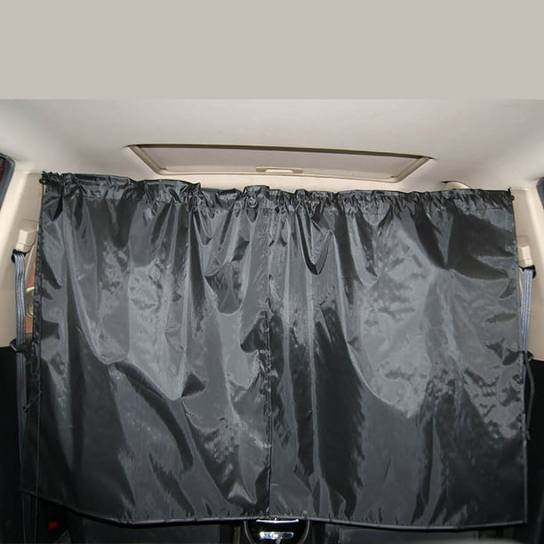 Cortina parasol para coche | Protección solar UPF 50+ para coches | Cortinas retráctiles con lazos | Juego de 3