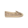 thumbnail image 2 of Women Snake Cap Toe Slip On Espadrille Flat 18893, 2 of 6
