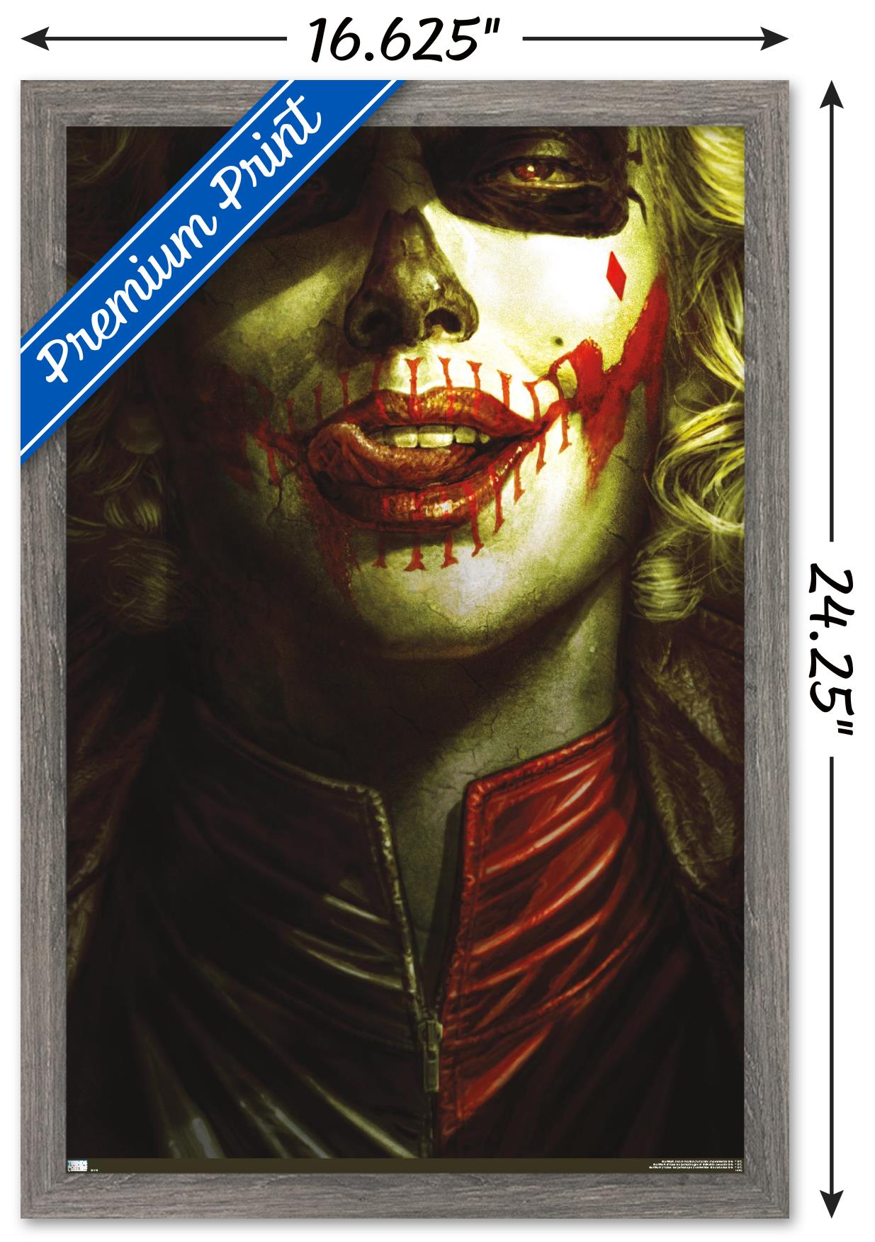 DC Comics - Harley Quinn - Batman: Damned Wall Poster, 14.725" x 22.375" Framed