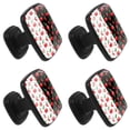 thumbnail image 2 of 4 Pcs Square Cabinet Handle Cupboard Knob Drawer Pulls Handle Cherry Drawer Knobs with Screws Furniture Decoration, 2 of 7
