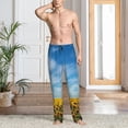 thumbnail image 6 of Lsque Blooming Sunflower Field Print Men's Pajama Pants, Lounge Pant - Comfortable Home Wear,Elastic Waistband, Stylish Design-Medium, 6 of 9