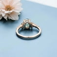 thumbnail image 4 of SHREENATHJEWELRY 8x6MM / 2CT Oval Cut Moss Agate Engagement Ring CZ Diamond Rose Gold Nature Inspired Jewelry Personalized Gift For Her, 4 of 4