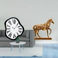 thumbnail image 2 of Reloj De Pared Acrílico Distorsionado, Escultura única Y Creativa, Figura De Reloj Derretido, Resina De Lujo, Animal Grabado, Decoración De Escritorio, Tienda, Hogar U Oficina, 2 of 8