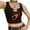 Black Fireball, variant on goowrom Women?s Sleeveless Crop Tops, Embroidery Printed Knitted Vest