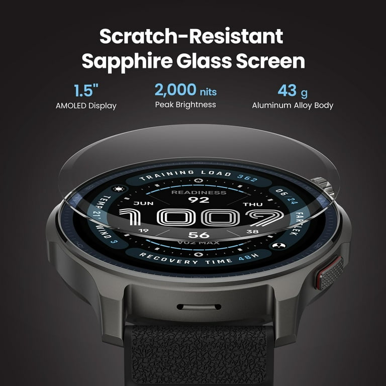 Amazfit Balance 2 Smart Watch 47mm AMOLED Sapphire Glass Display